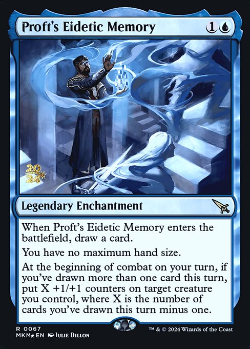 Magic the Gathering Card - Proft's Eidetic Memory - MTG Circle