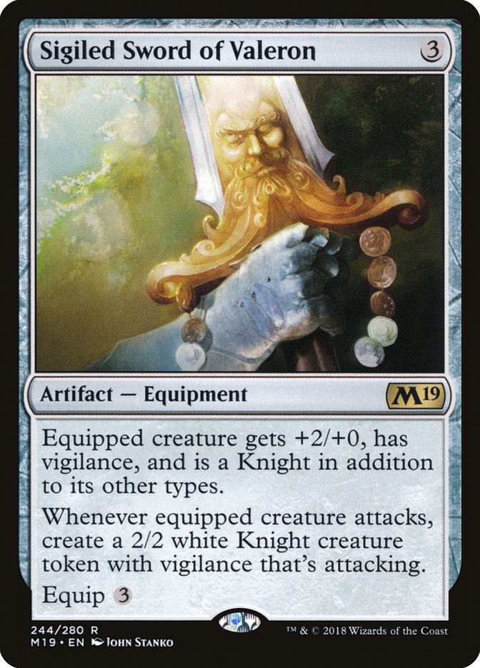 Magic the Gathering Card - Sigiled Sword of Valeron - MTG Circle