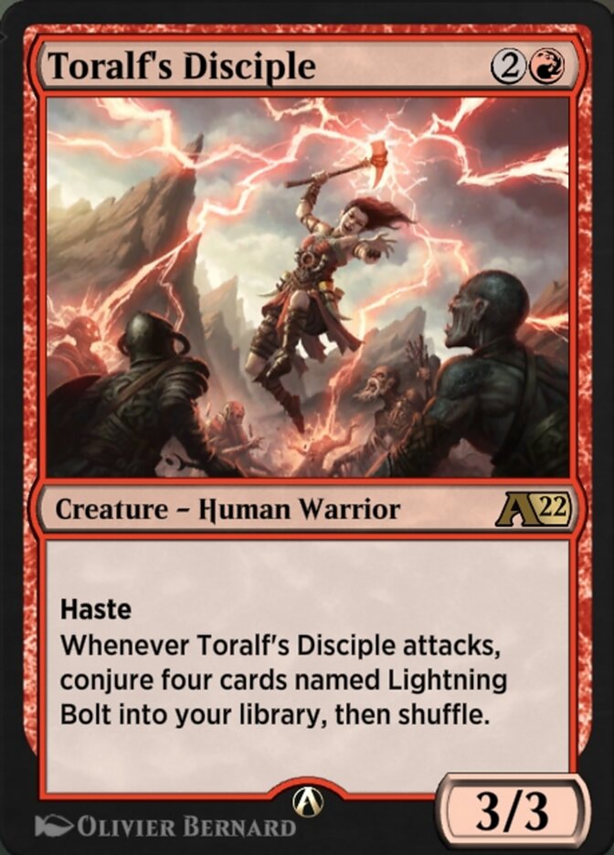 Magic the Gathering Card - Toralf's Disciple - MTG Circle