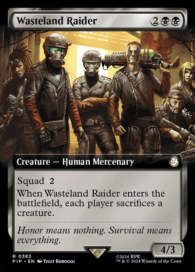 Magic the Gathering Card - Wasteland Raider - MTG Circle