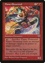 Magic the Gathering Card - Flame Elemental - MTG Circle