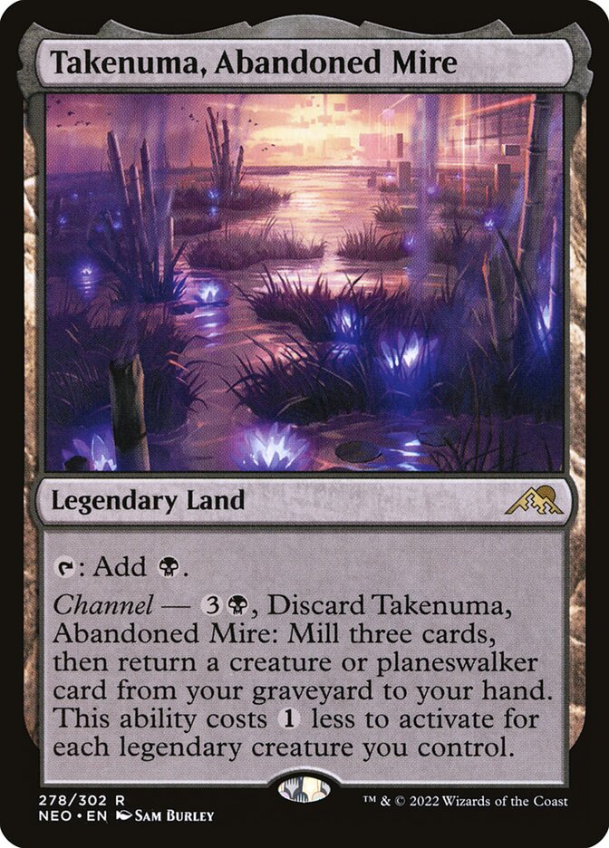 Magic the Gathering Card - Takenuma, Abandoned Mire - MTG Circle