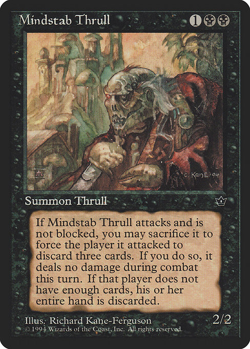 Magic the Gathering Card - Mindstab Thrull - MTG Circle