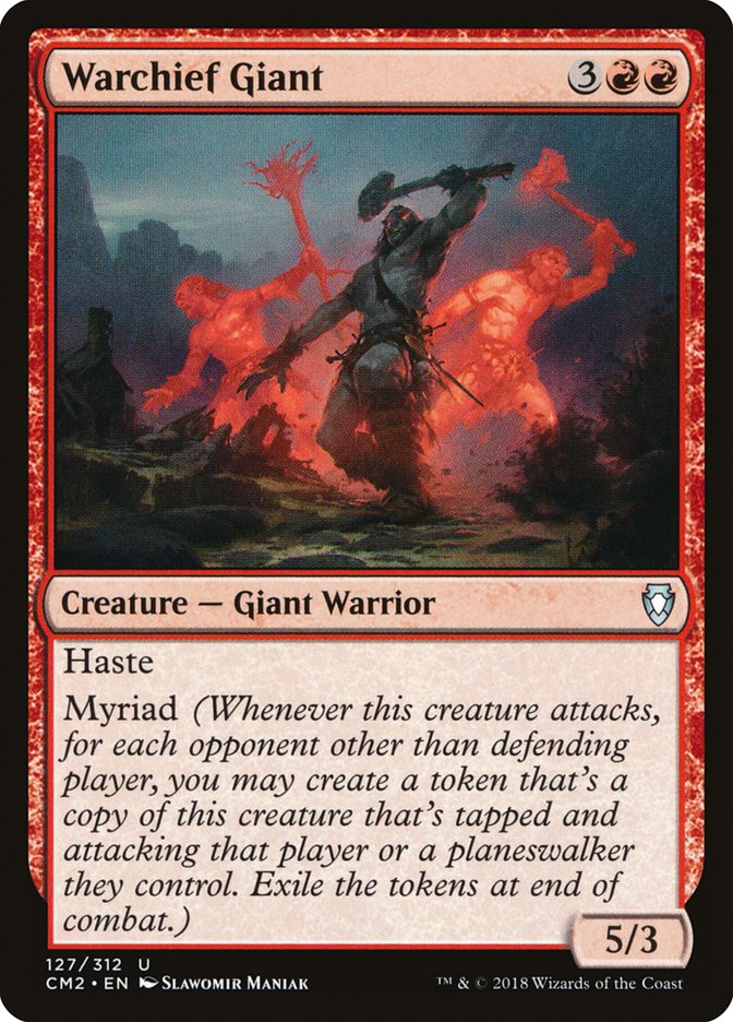 Magic the Gathering Card - Warchief Giant - MTG Circle