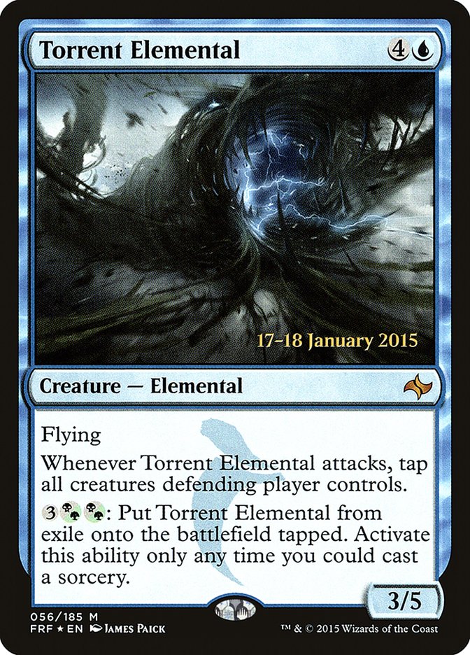 Magic the Gathering Card - Torrent Elemental - MTG Circle