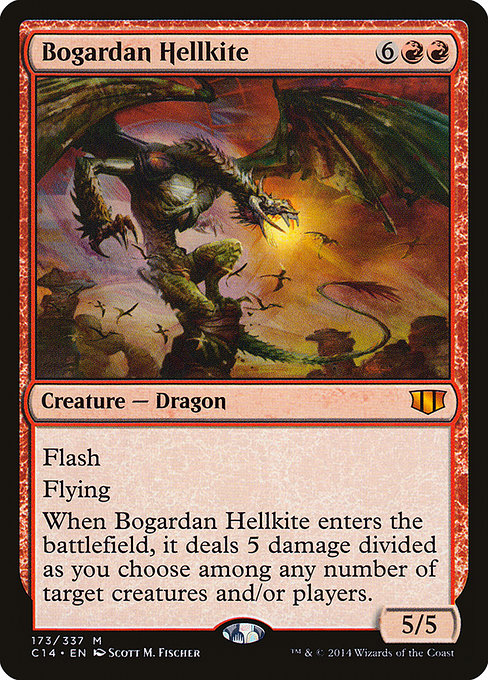 Magic the Gathering Card - Bogardan Hellkite - MTG Circle