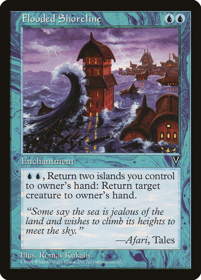 Magic the Gathering Card - Flooded Shoreline - MTG Circle