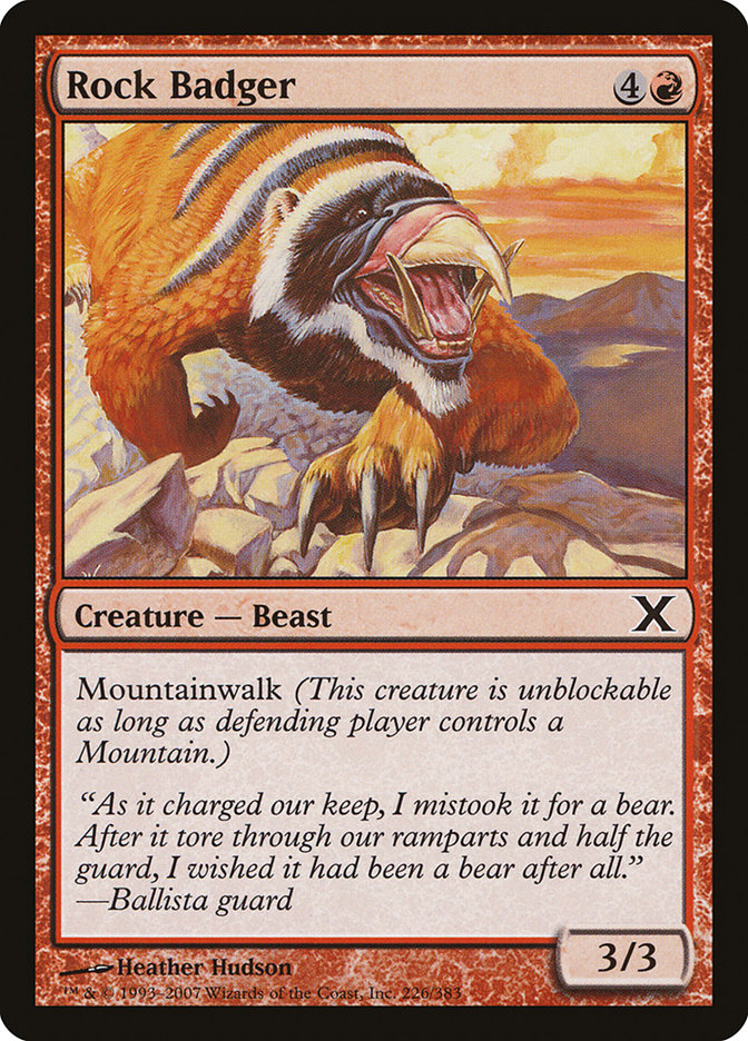 Magic the Gathering Card - Rock Badger - MTG Circle
