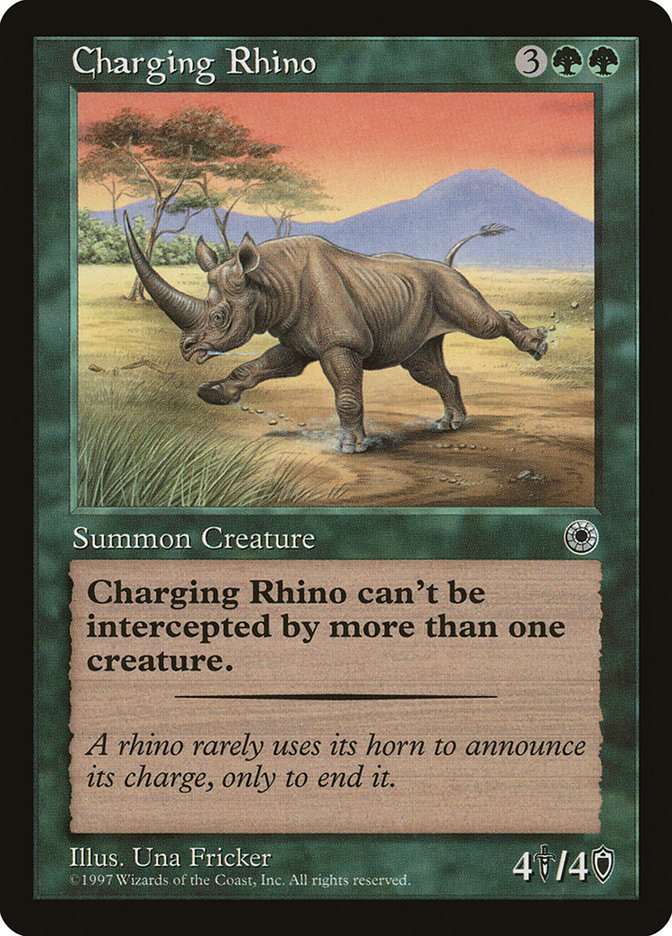Magic the Gathering Card - Charging Rhino - MTG Circle