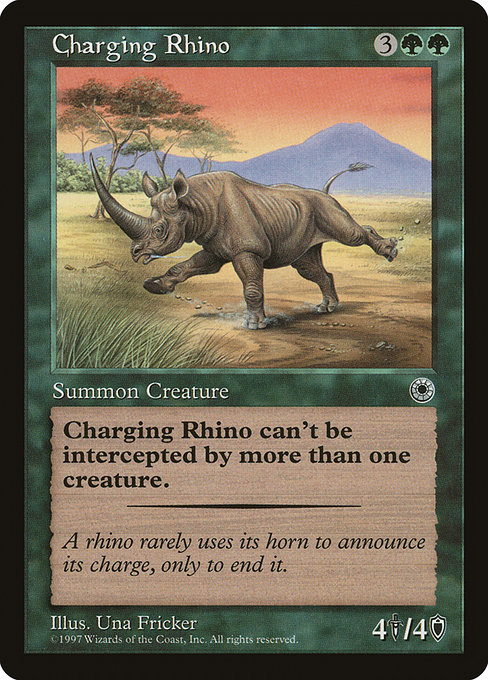 Magic the Gathering Card - Charging Rhino - MTG Circle