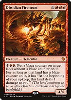 Magic the Gathering Card - Obsidian Fireheart - MTG Circle