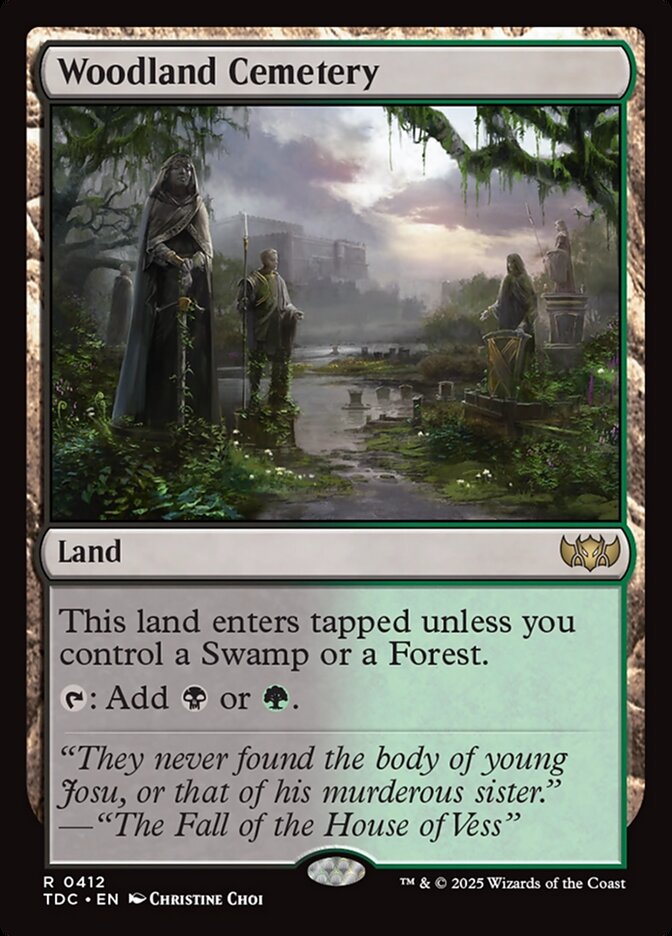 Magic the Gathering Card - Woodland Cemetery - MTG Circle