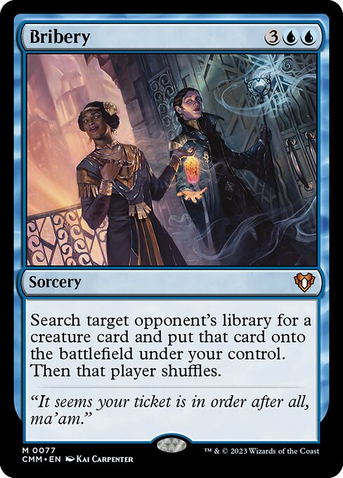 Magic the Gathering Card - Bribery - MTG Circle