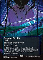 Magic the Gathering Card - Creeping Tar Pit - MTG Circle