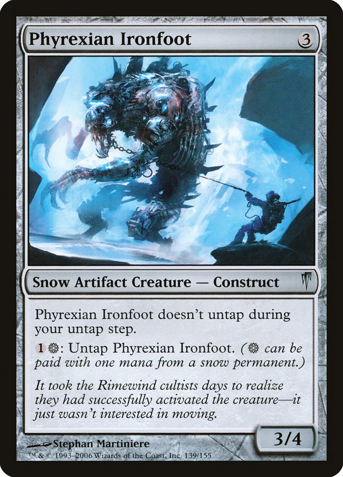 Magic the Gathering Card - Phyrexian Ironfoot - MTG Circle