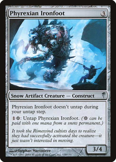 Magic the Gathering Card - Phyrexian Ironfoot - MTG Circle