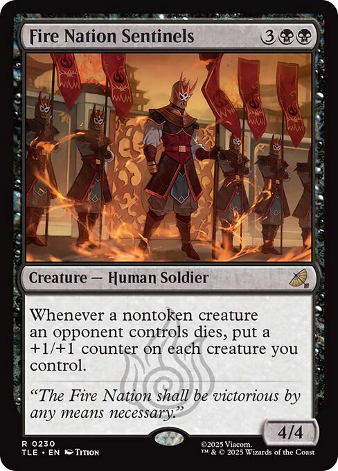 Magic the Gathering Card - Fire Nation Sentinels - MTG Circle