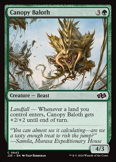 Magic the Gathering Card - Canopy Baloth - MTG Circle