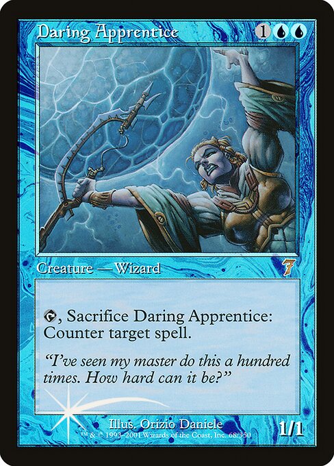 Magic the Gathering Card - Daring Apprentice - MTG Circle