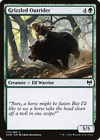 Magic the Gathering Card - Grizzled Outrider - MTG Circle