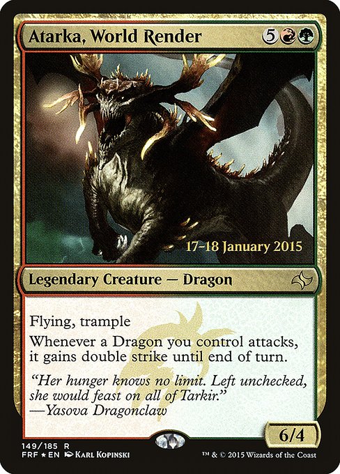 Magic the Gathering Card - Atarka, World Render - MTG Circle