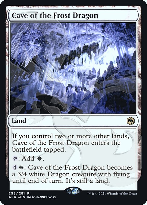 Magic the Gathering Card - Cave of the Frost Dragon - MTG Circle