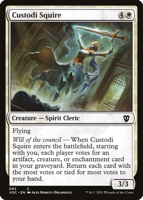 Magic the Gathering Card - Custodi Squire - MTG Circle
