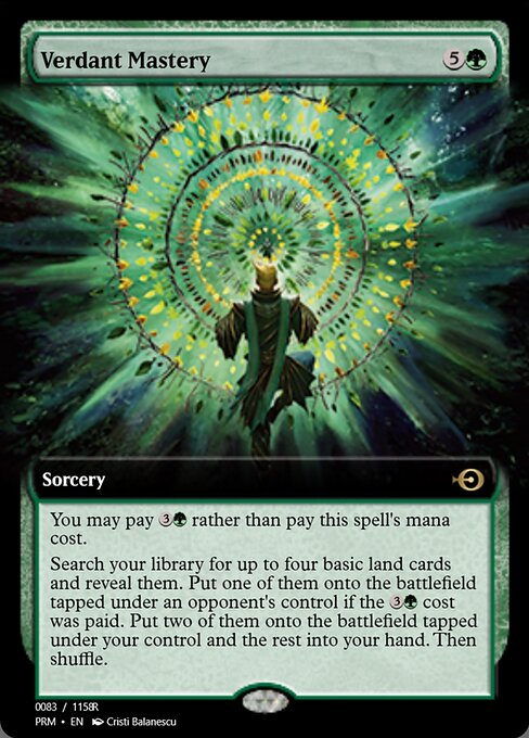 Magic the Gathering Card - Verdant Mastery - MTG Circle