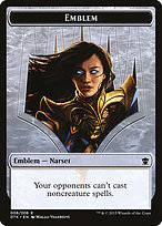 Magic the Gathering Card - Narset Transcendent Emblem - MTG Circle