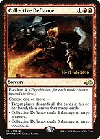 Magic the Gathering Card - Collective Defiance - MTG Circle