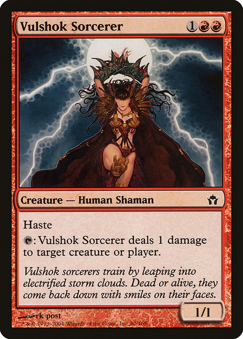 Magic the Gathering Card - Vulshok Sorcerer - MTG Circle