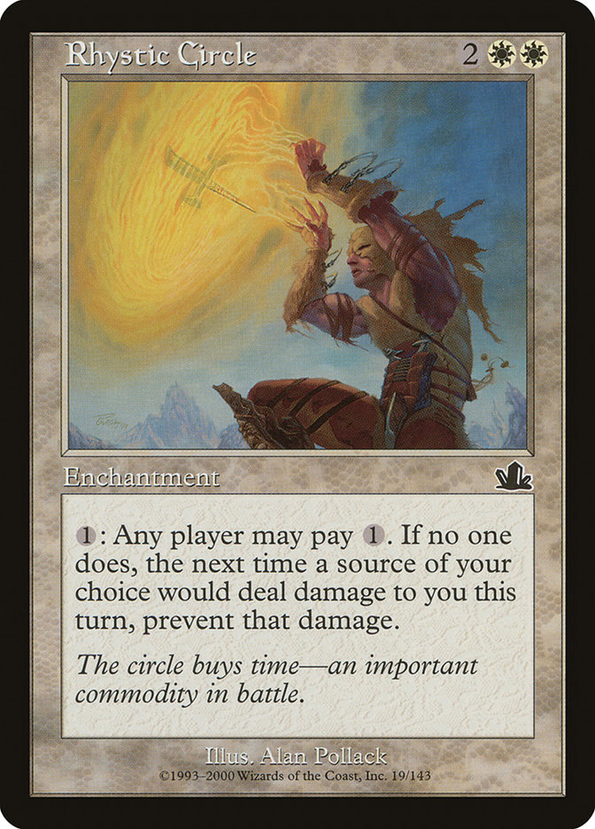 Magic the Gathering Card - Rhystic Circle - MTG Circle
