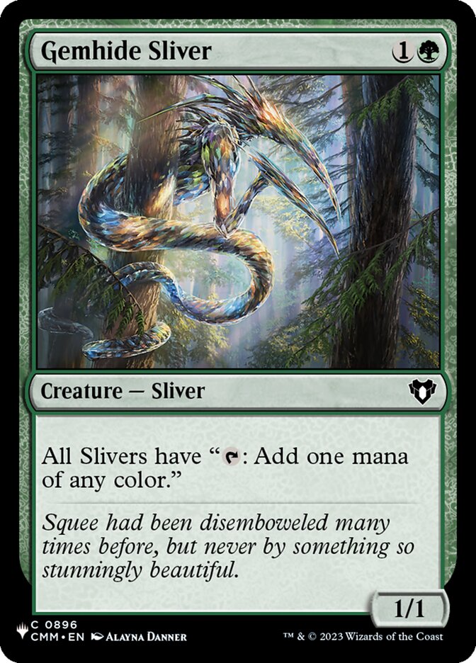 Magic the Gathering Card - Gemhide Sliver - MTG Circle