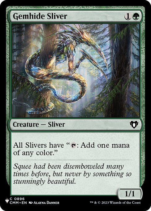 Magic the Gathering Card - Gemhide Sliver - MTG Circle