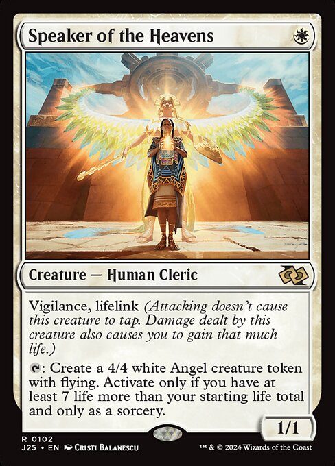 Magic the Gathering Card - Speaker of the Heavens - MTG Circle