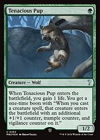 Magic the Gathering Card - Tenacious Pup - MTG Circle