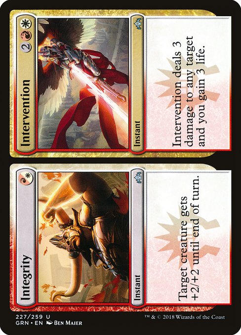 Magic the Gathering Card - Integrity // Intervention - MTG Circle