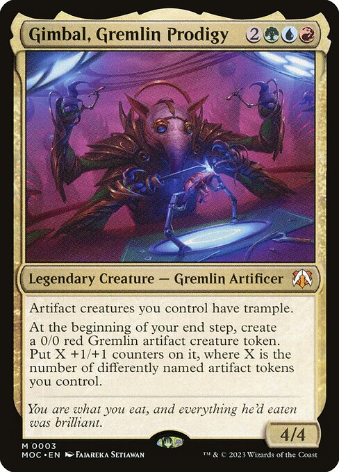 Magic the Gathering Card - Gimbal, Gremlin Prodigy - MTG Circle