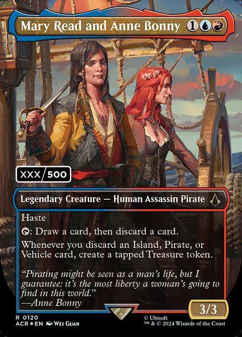 Magic the Gathering Card - Mary Read and Anne Bonny - MTG Circle