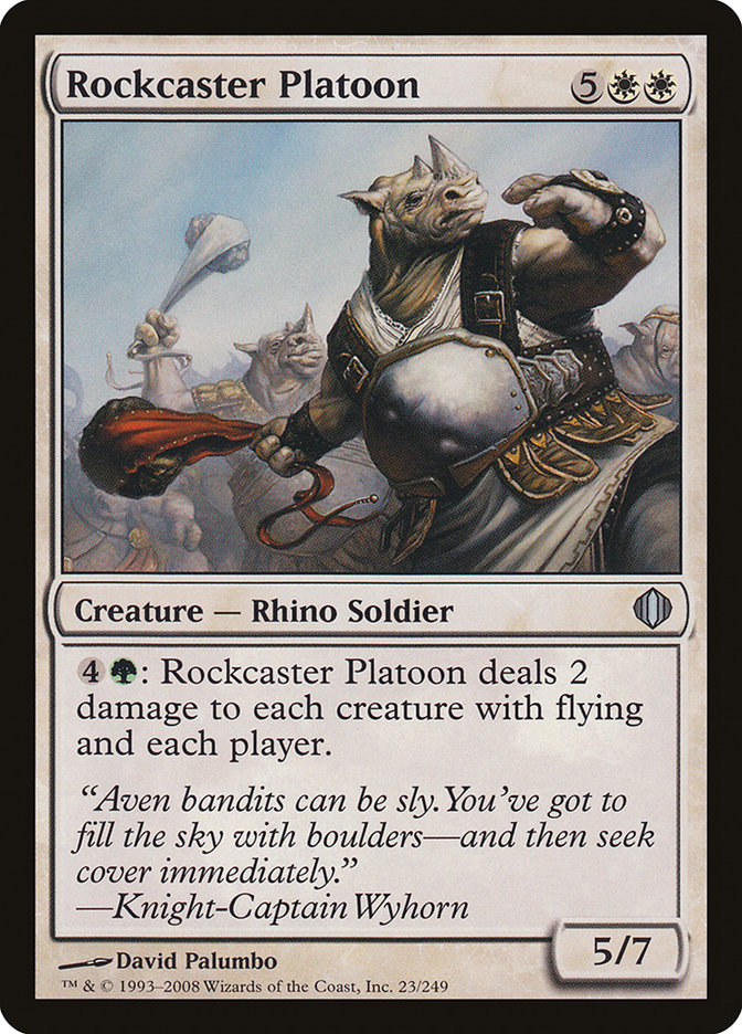 Magic the Gathering Card - Rockcaster Platoon - MTG Circle