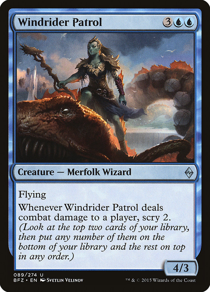 Magic the Gathering Card - Windrider Patrol - MTG Circle