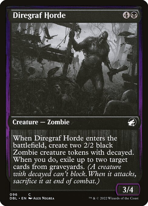 Magic the Gathering Card - Diregraf Horde - MTG Circle