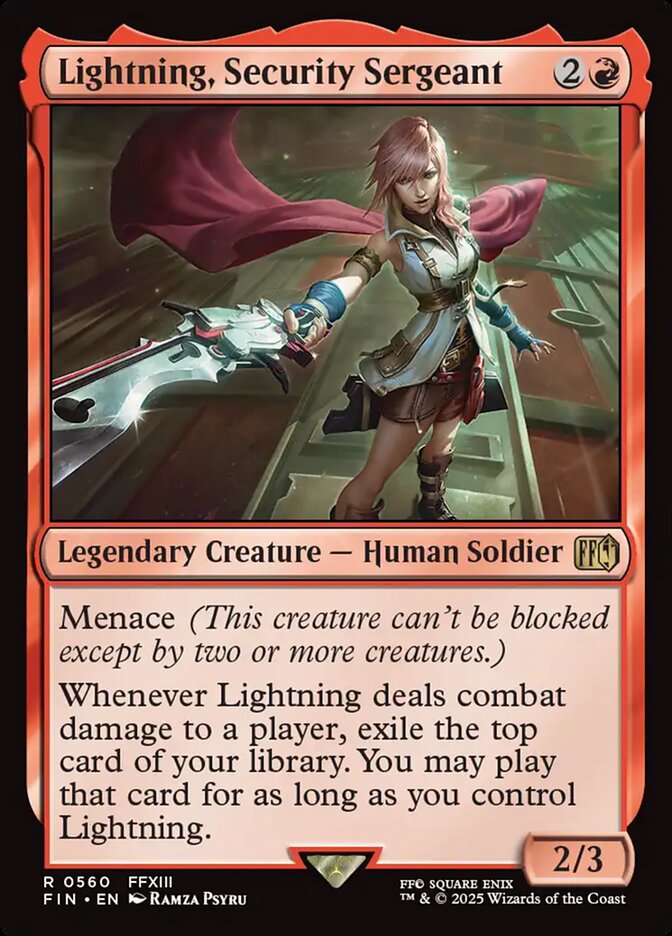 Magic the Gathering Card - Lightning, Security Sergeant - MTG Circle