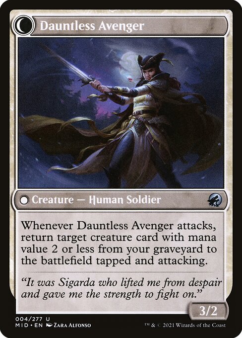 Magic the Gathering Card - Dauntless Avenger - MTG Circle