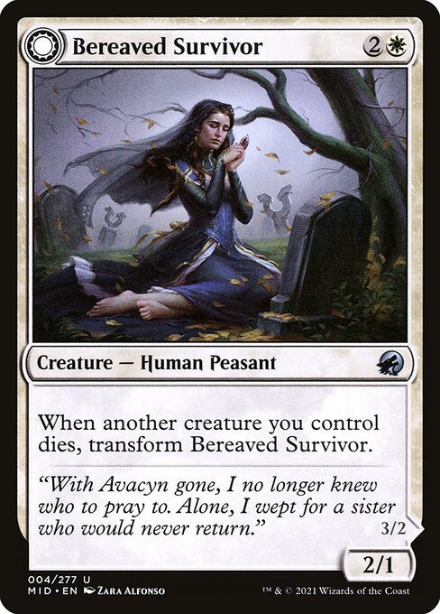 Magic the Gathering Card - Bereaved Survivor - MTG Circle