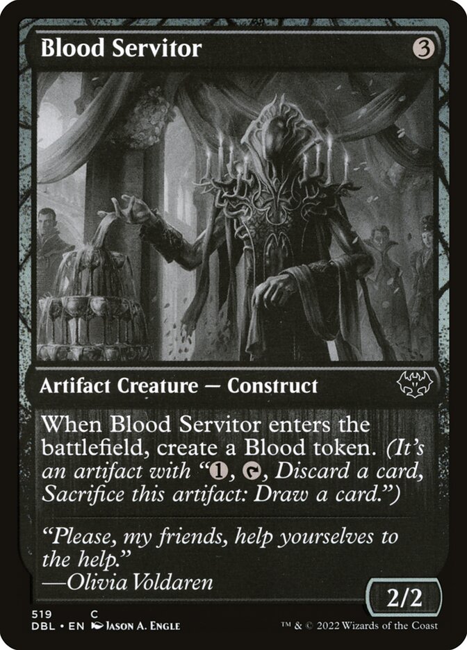 Magic the Gathering Card - Blood Servitor - MTG Circle