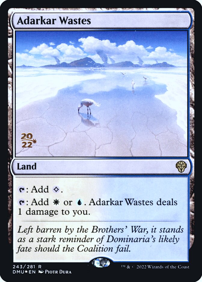 Magic the Gathering Card - Adarkar Wastes - MTG Circle