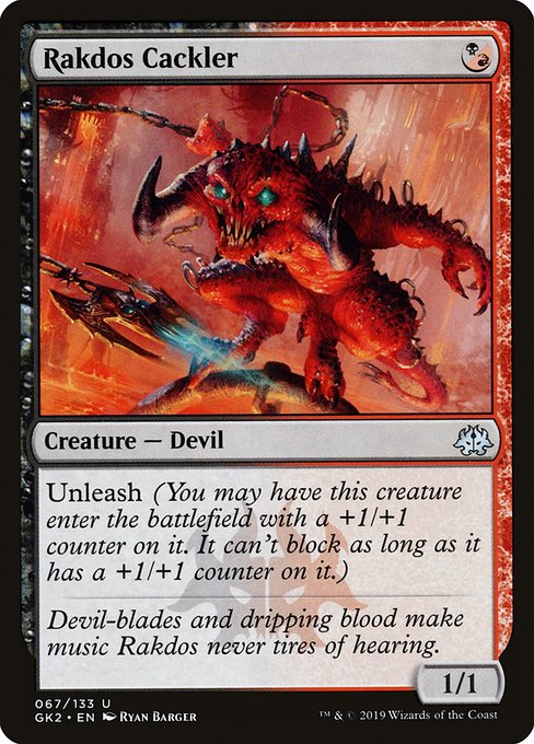 Magic the Gathering Card - Rakdos Cackler - MTG Circle