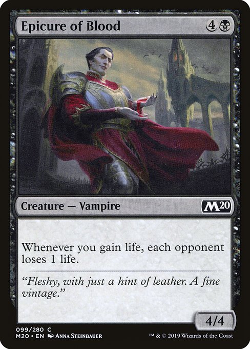 Magic the Gathering Card - Epicure of Blood - MTG Circle