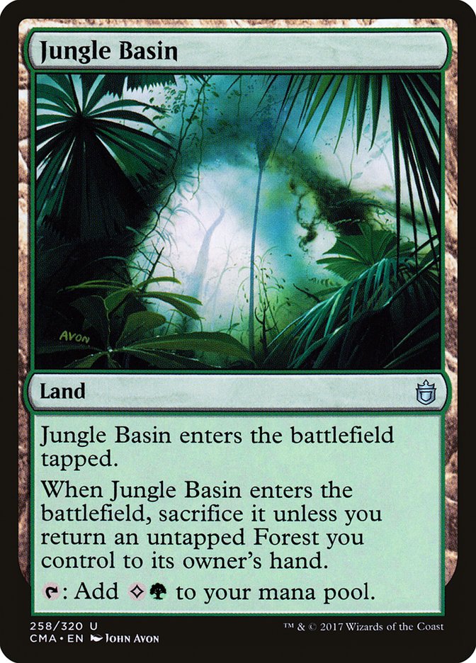 Magic the Gathering Card - Jungle Basin - MTG Circle